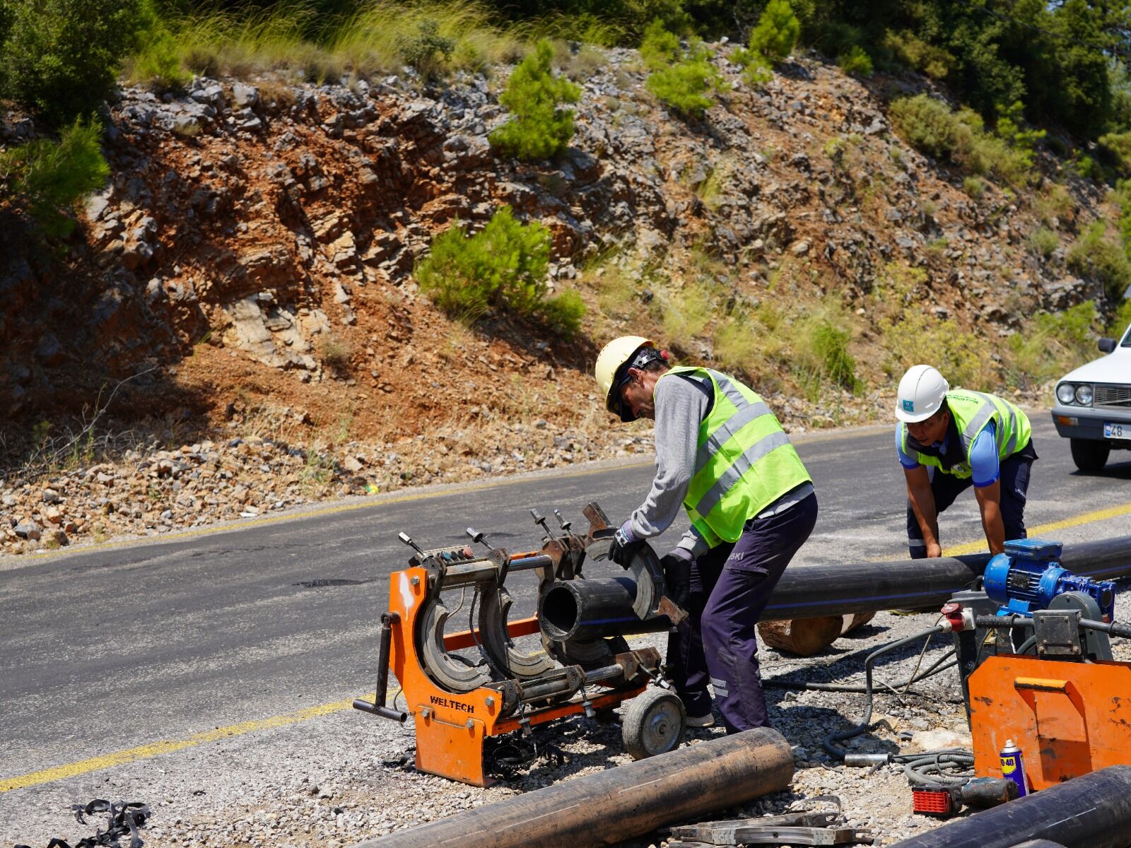 MUSKİ, Fethiye Gökçeovacık Grup Hattını Yeniliyor
