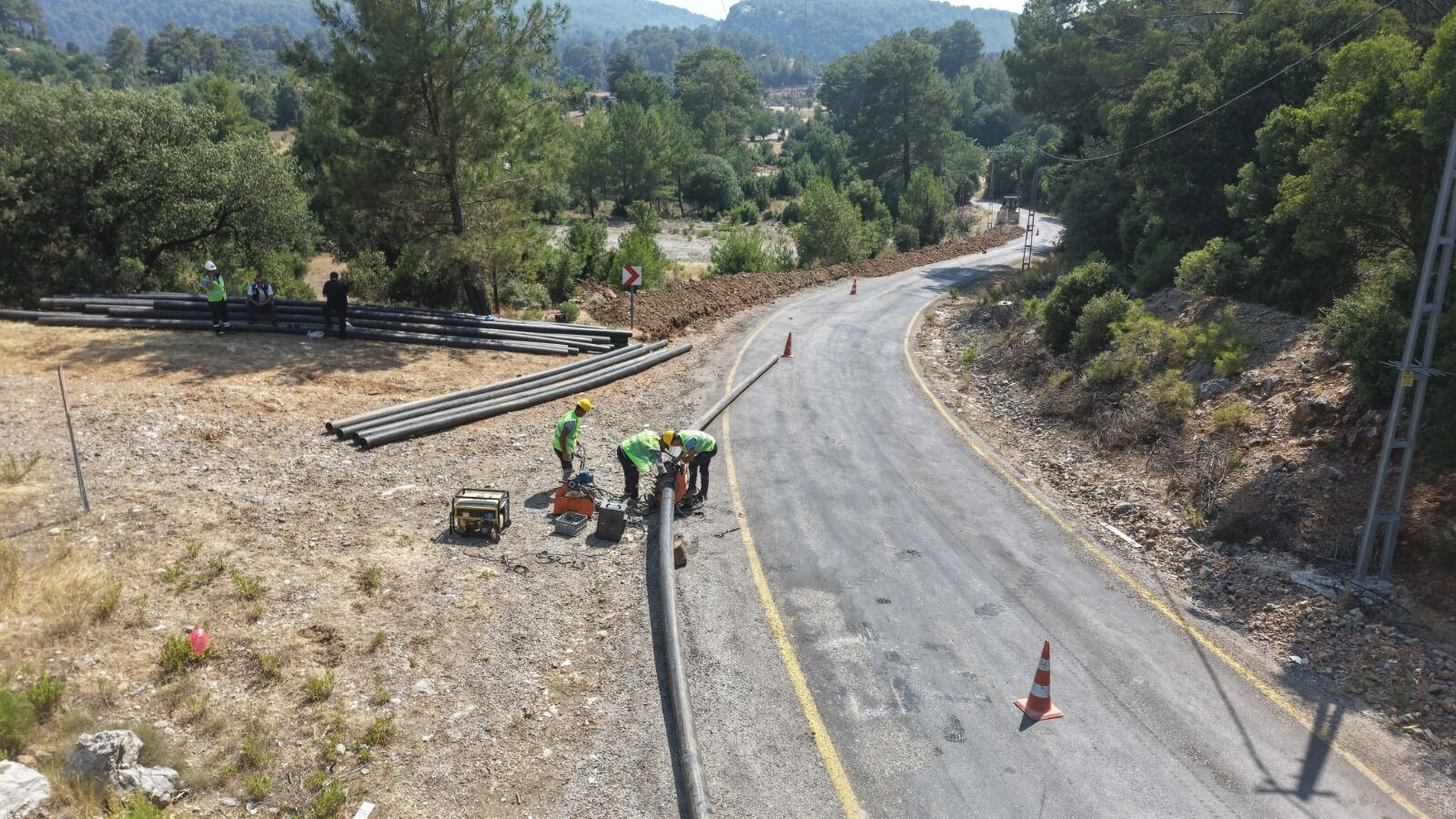 MUSKİ, Fethiye Gökçeovacık Grup Hattını Yeniliyor