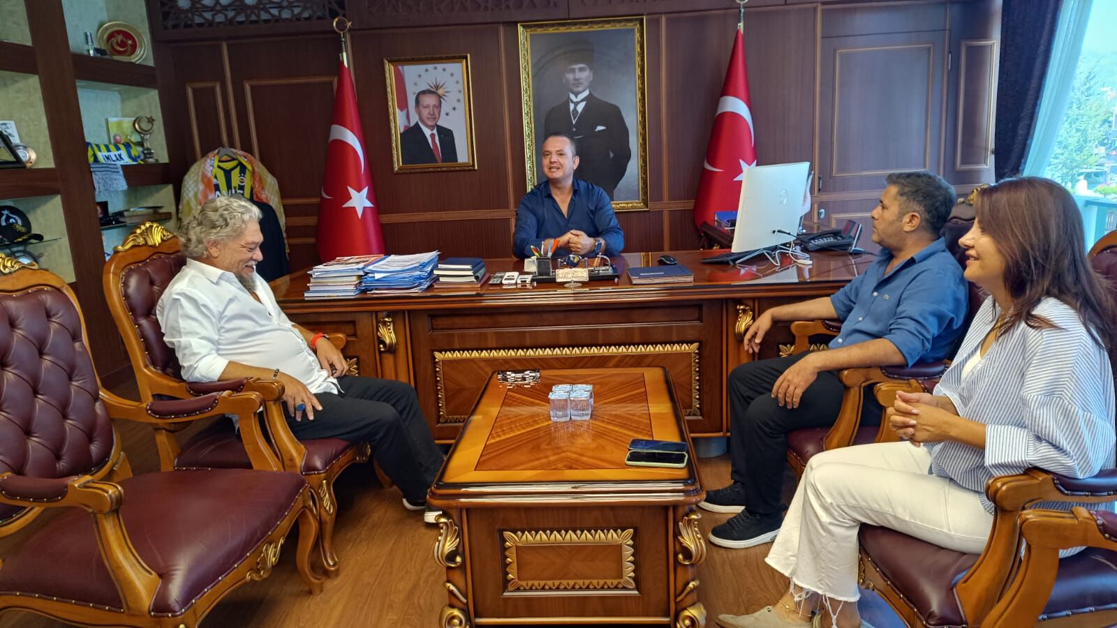 4’lü Masa Kaymakam Akkaya’yı Ziyaret Etti