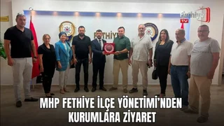 MHP Fethiye İlçe Başkanı Tuğrul Nasuhi Öztürkçü, ilçe yönetim kurulu üyeleriyle kurum ziyareti gerçekleştiriyor.