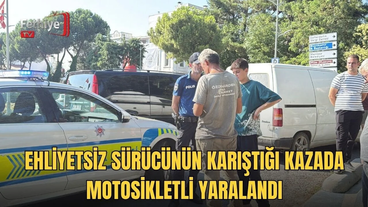 Ehliyetsiz Sürücünün Karıştığı Kazada Motosikletli Yaralandı