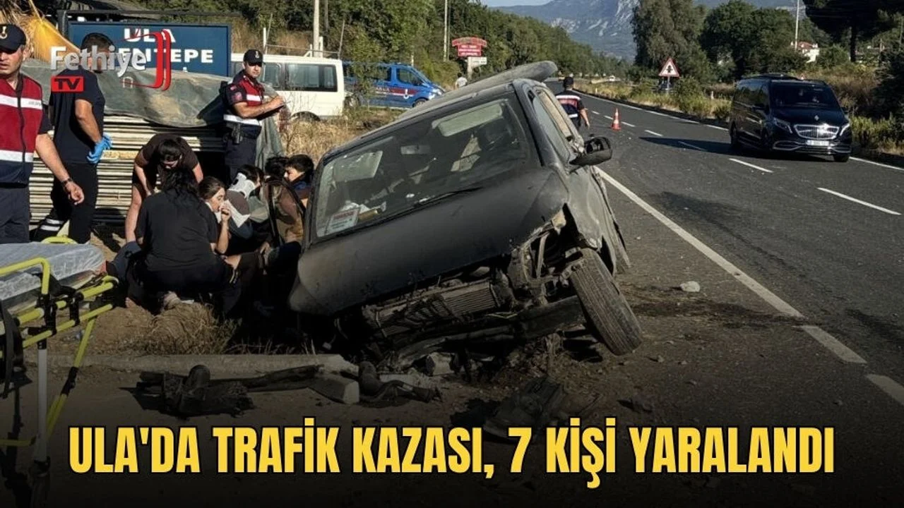Ula'da Trafik Kazası, 7 Kişi Yaralandı