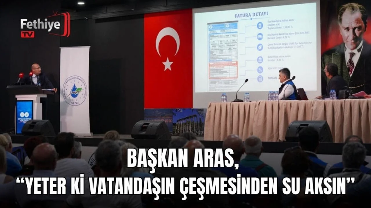 Başkan Aras, “Yeter Ki Vatandaşın Çeşmesinden Su Aksın”