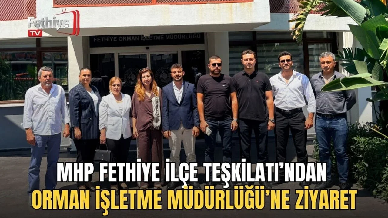 MHP Fethiye İlçe Başkanı ve yönetimi, Orman İşletme Müdürü Fatma Öz ile bir araya geldi.