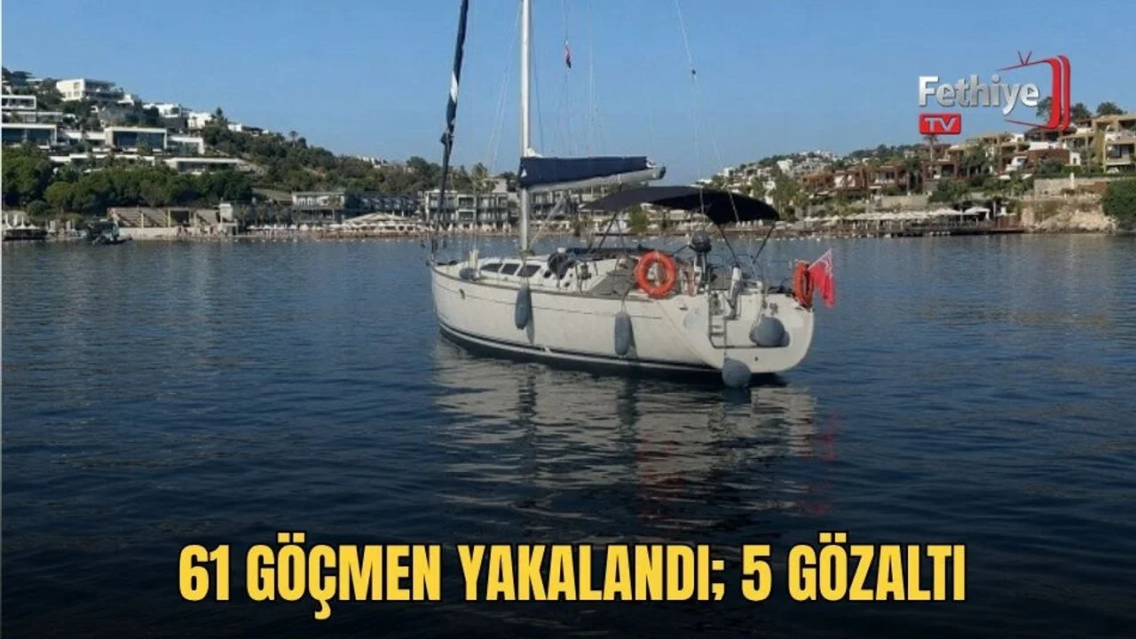 Sahil Güvenlik ekipleri Bodrum açıklarında yelkenli teknede göçmenleri yakaladı