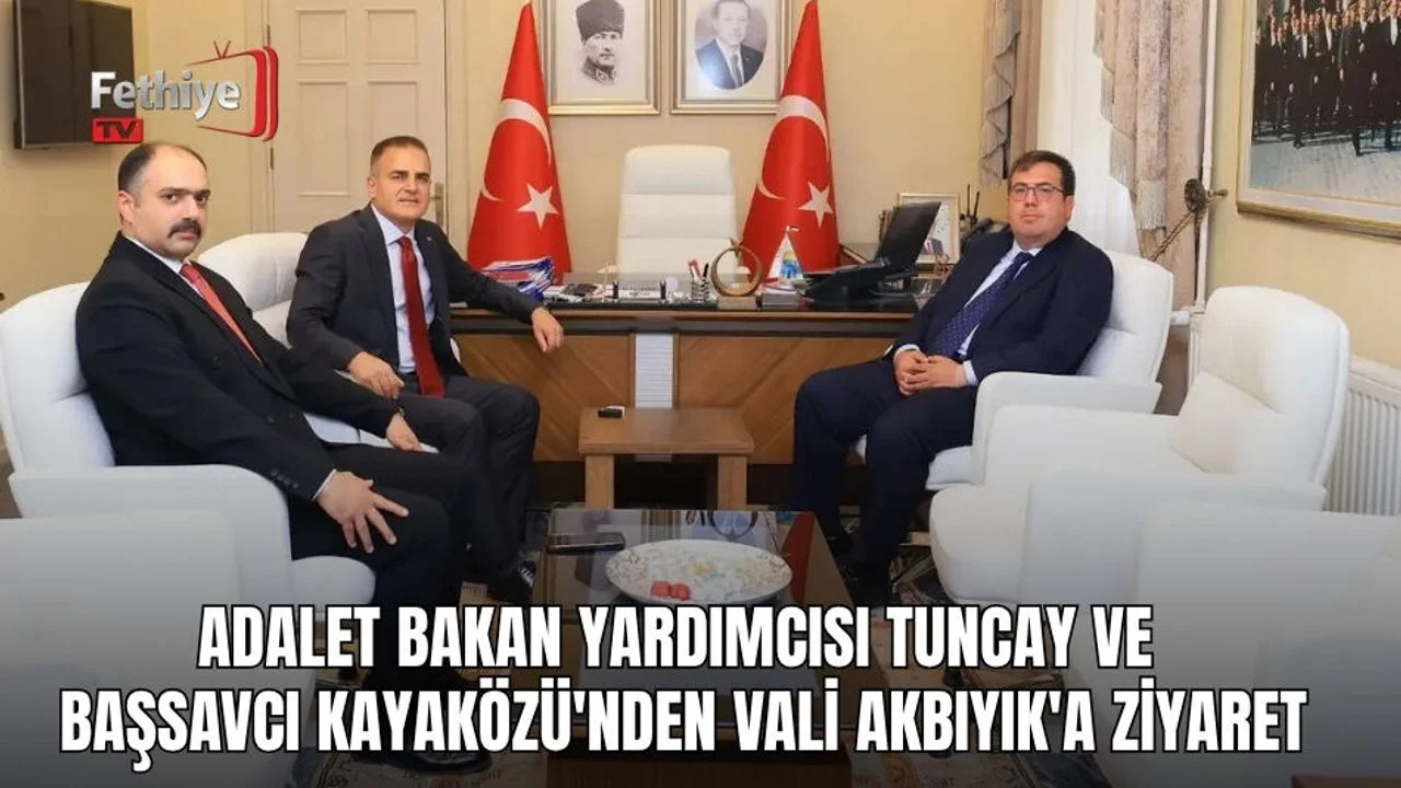 Adalet Bakan Yardımcısı Tuncay Ve Başsavcı Kayaközü'nden Vali Akbıyık'a Ziyaret