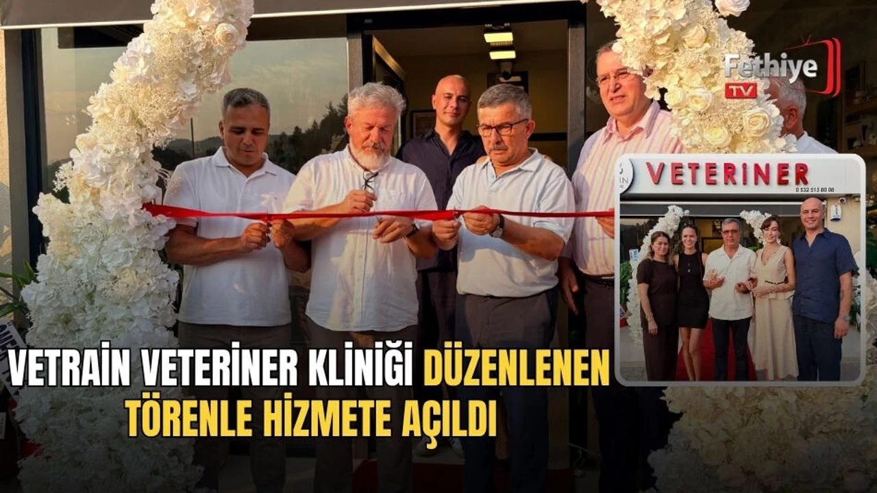 Vetrain Veteriner Kliniği Düzenlenen Törenle Hizmete Açıldı