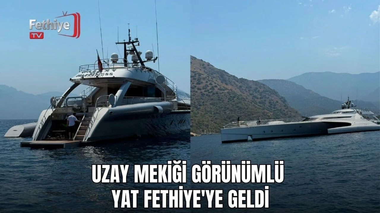 Uzay Mekiği Görünümlü Yat Fethiye'ye Geldi