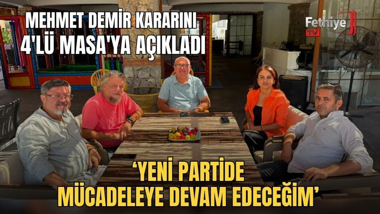 Mehmet Demir Kararını 4'lü Masa'ya Açıkladı: ‘Yeni Partide Mücadeleye Devam Edeceğim’