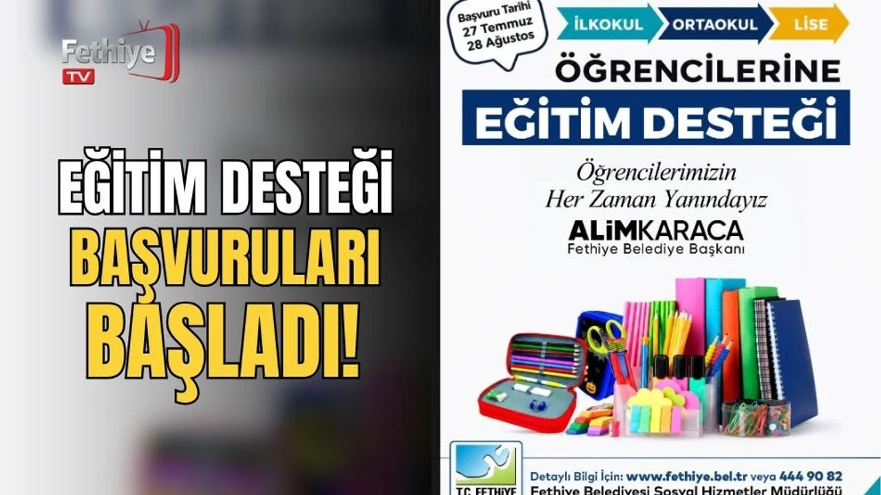 Eğitim Desteği Başvuruları Başladı!