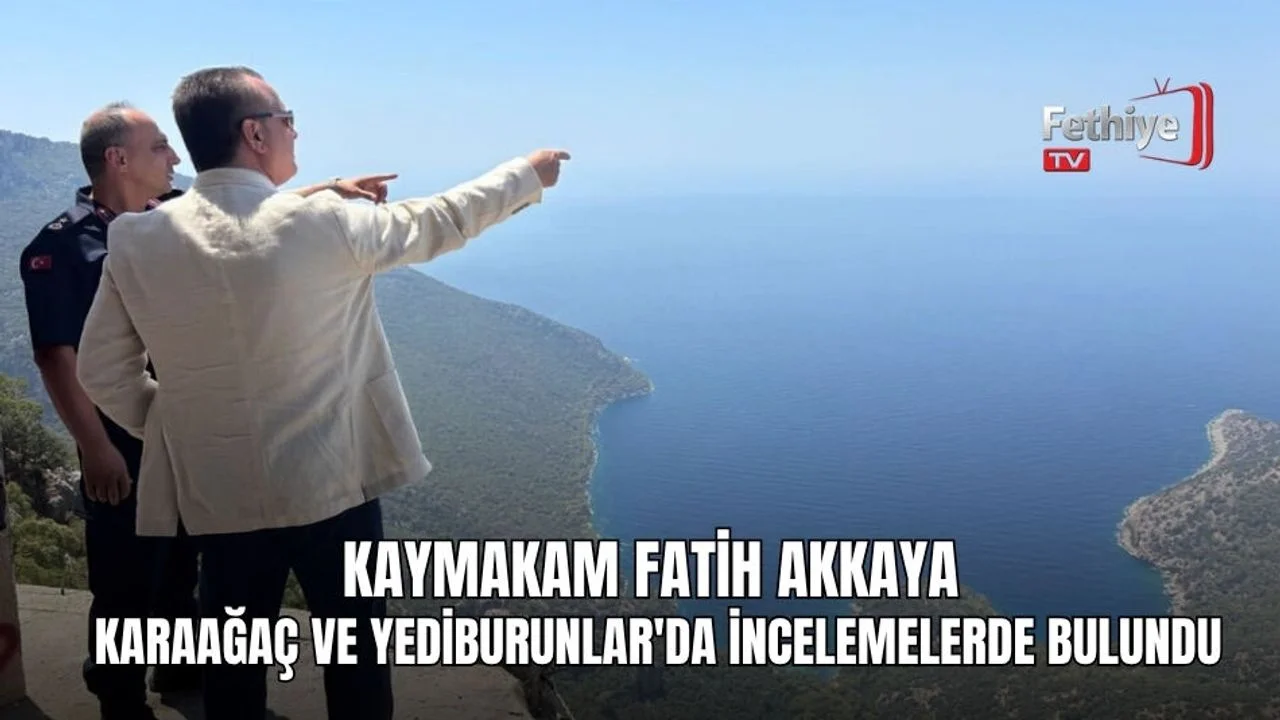 Kaymakam Fatih Akkaya Karaağaç Ve Yediburunlar'da İncelemelerde Bulundu