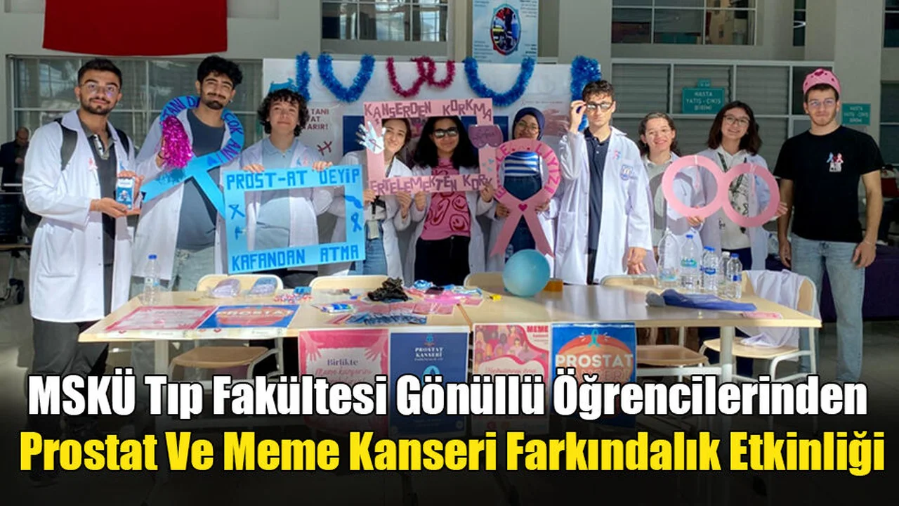 Gönüllü Öğrencilerden Prostat Ve Meme Kanseri Farkındalık Etkinliği