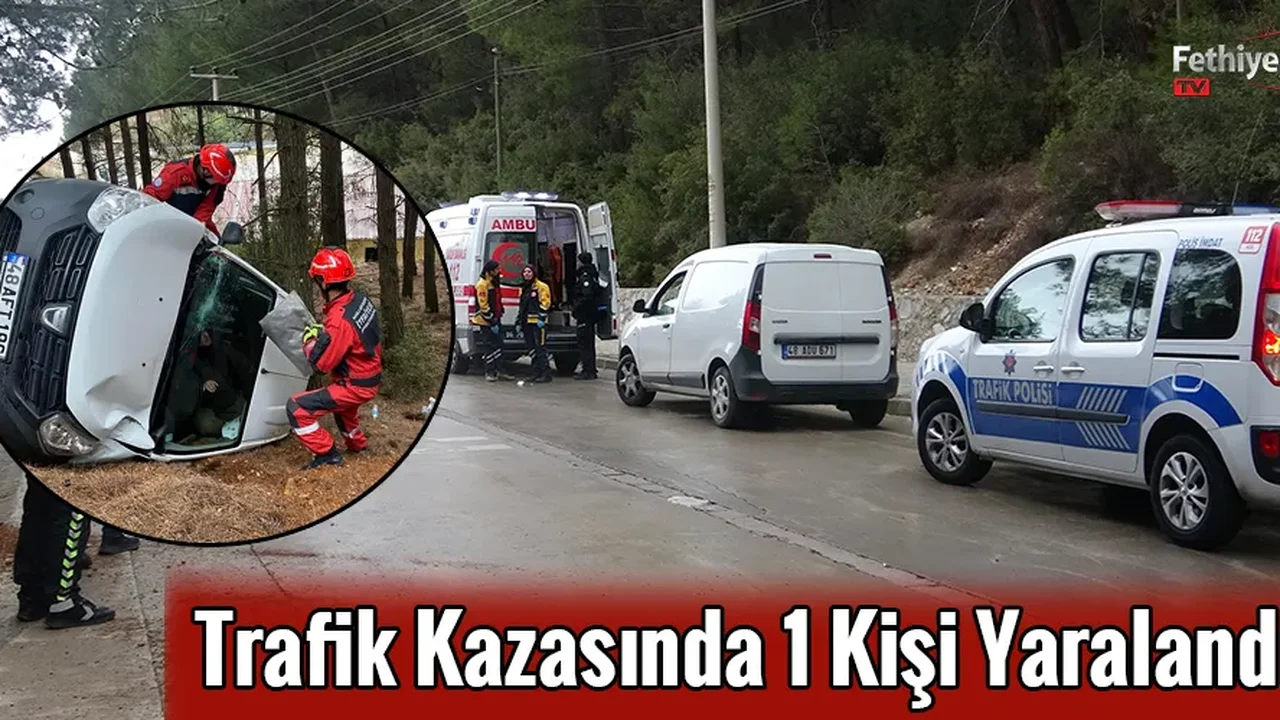 Trafik Kazasında 1 Kişi Yaralandı