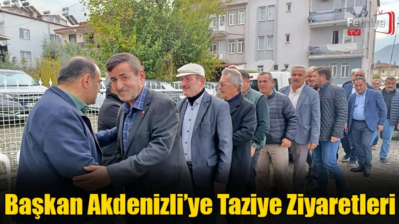 Başkan Akdenizli’ye Taziye Ziyaretleri