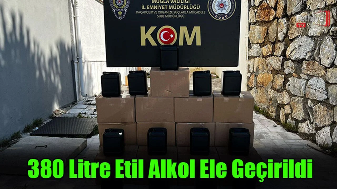Menteşe’de Kaçak Alkol Operasyonu