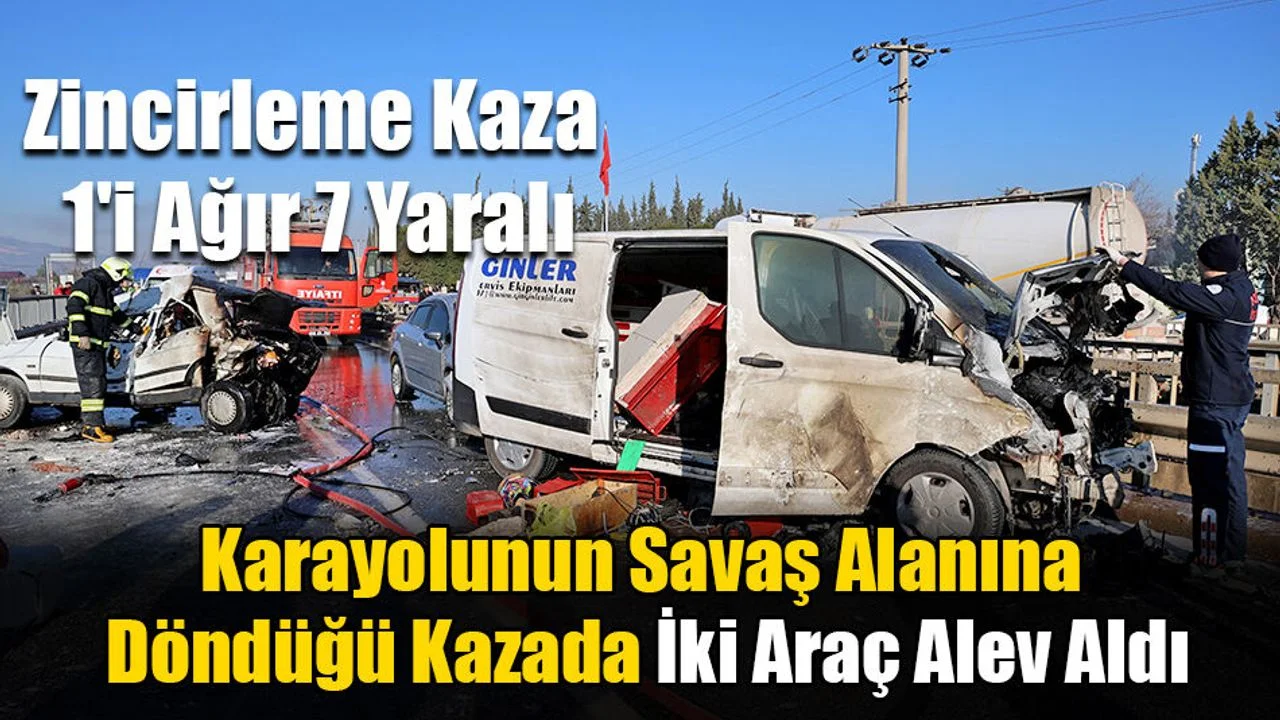 Menteşe'de Zincirleme Kaza: 1'i Ağır 7 Yaralı