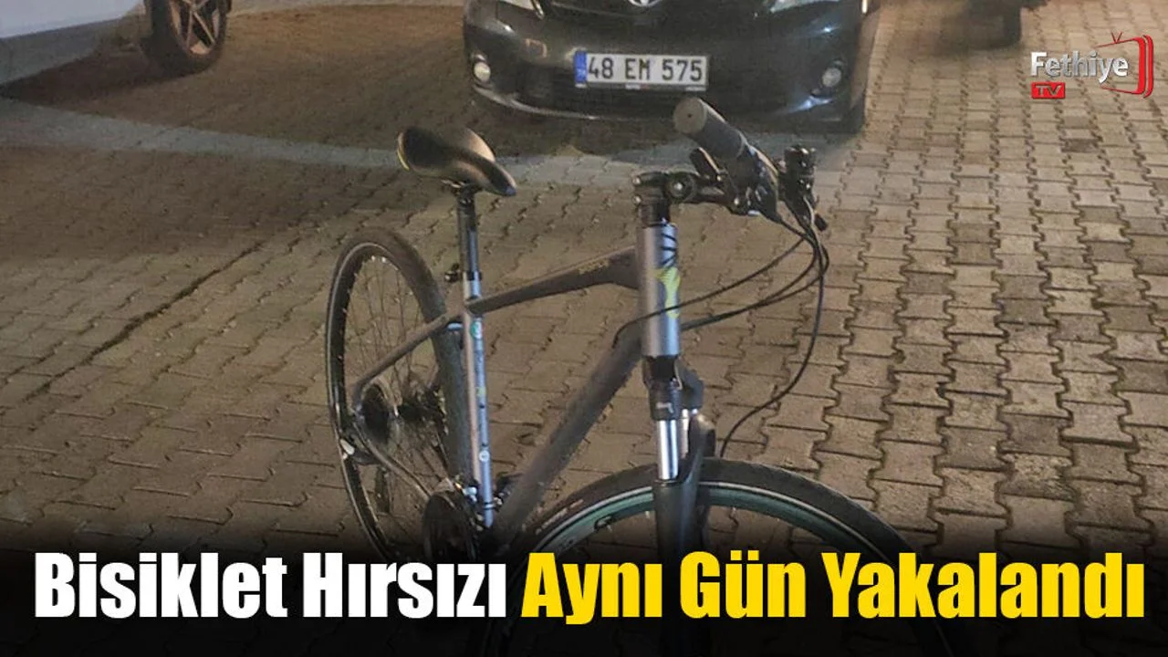 Bisiklet Hırsızı Aynı Gün Yakalandı