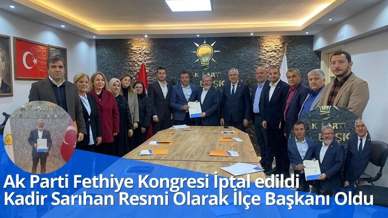 Ak Parti Fethiye İlçe Kongresi İptal Edildi