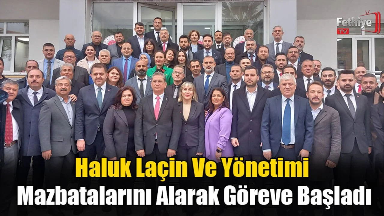 Haluk Laçin Ve Yönetimi Mazbatalarını Alarak Göreve Başladı