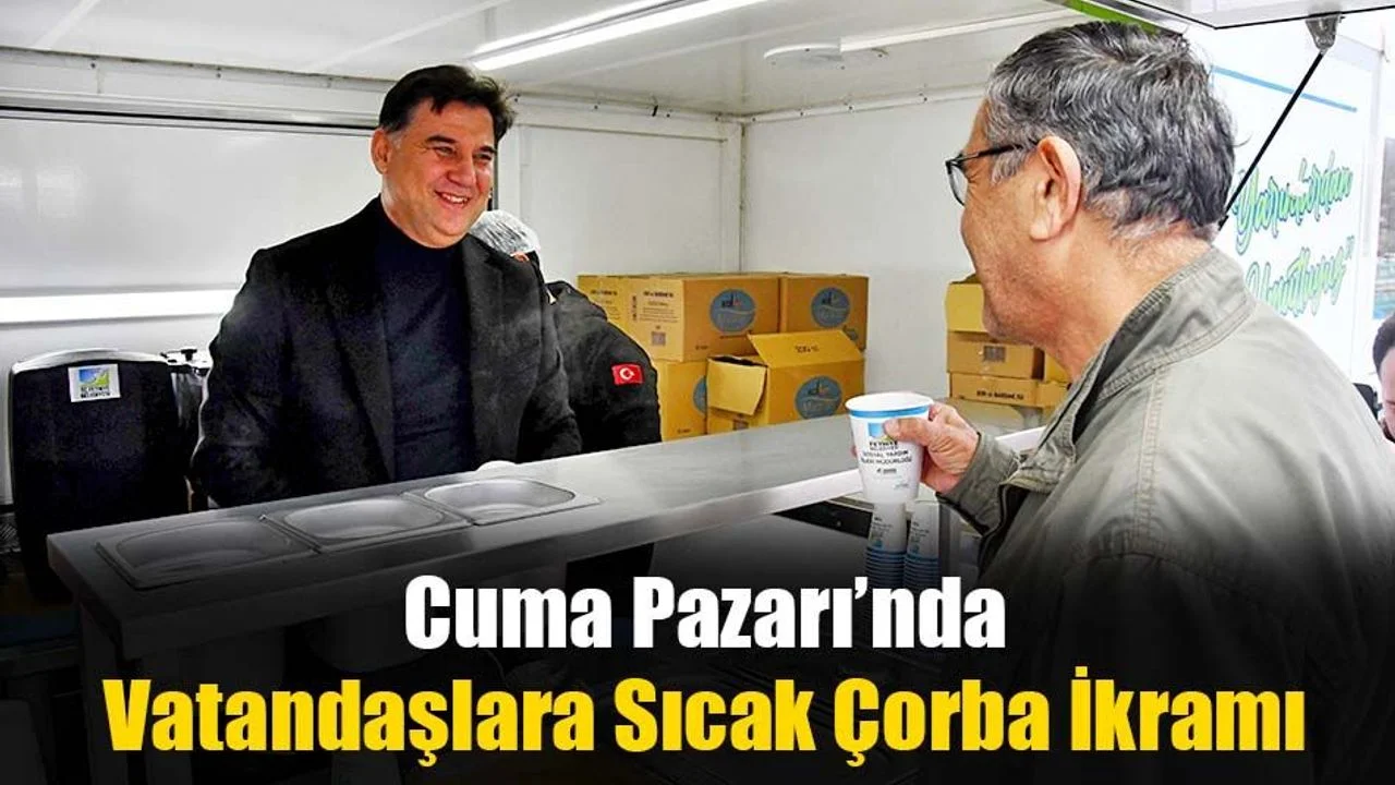 Vatandaşlara Sıcak Çorba İkramı Yapıldı