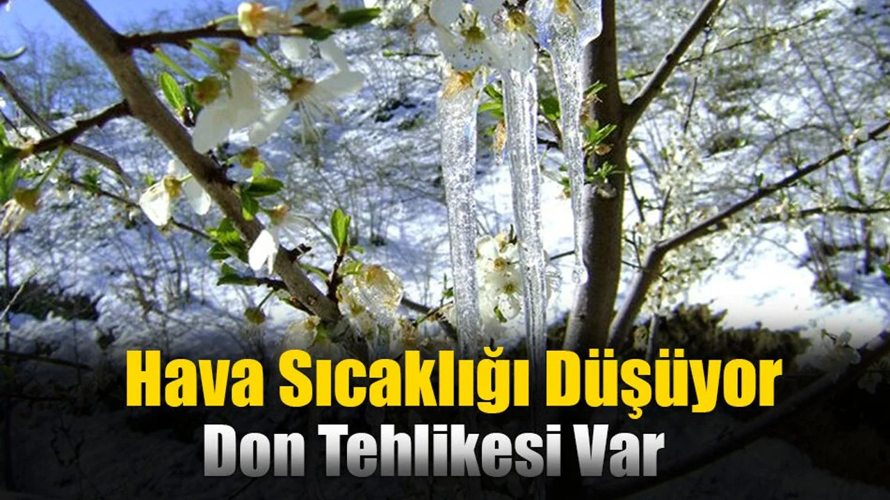 Hava Sıcaklığı Düşüyor, Don Tehlikesi Var