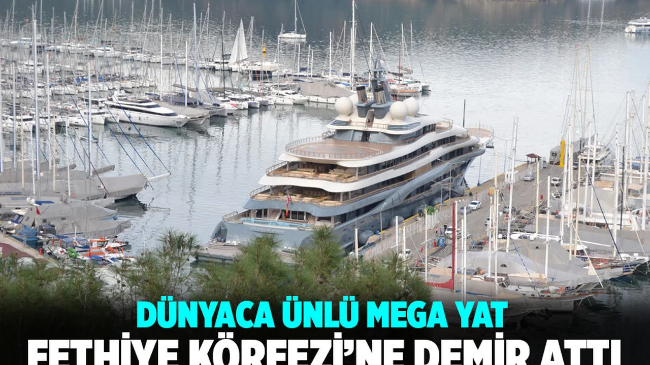 Mega Yat "Flying Fox" Fethiye'ye Demir Attı
