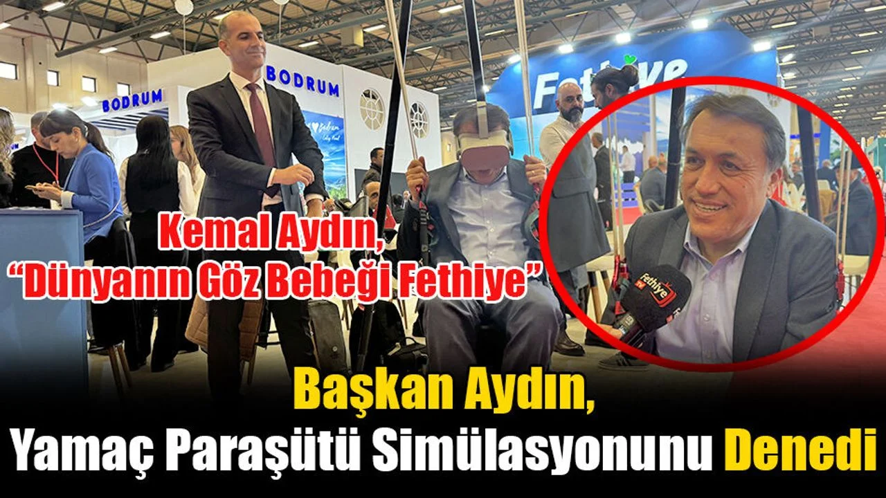 Başkan Aydın, Yamaç Paraşütü Simülasyonunu Denedi