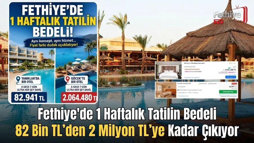 Fethiye'de 1 Haftalık Tatilin Bedeli 82 Bin TL’den 2 Milyon TL’ye Kadar Çıkıyor