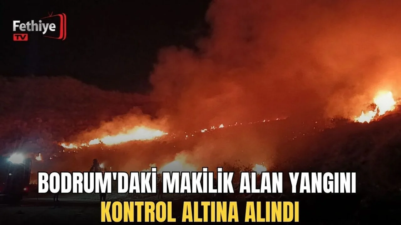 Bodrum'daki Makilik Alan Yangını Kontrol Altına Alındı