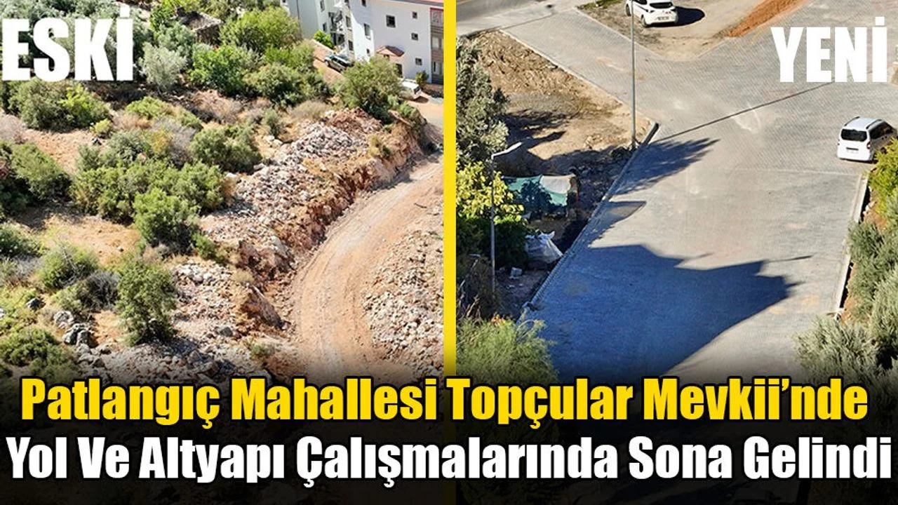 Patlangıç Mahallesi'nde Yol Ve Altyapı Çalışmaları Sona Yaklaşıyor