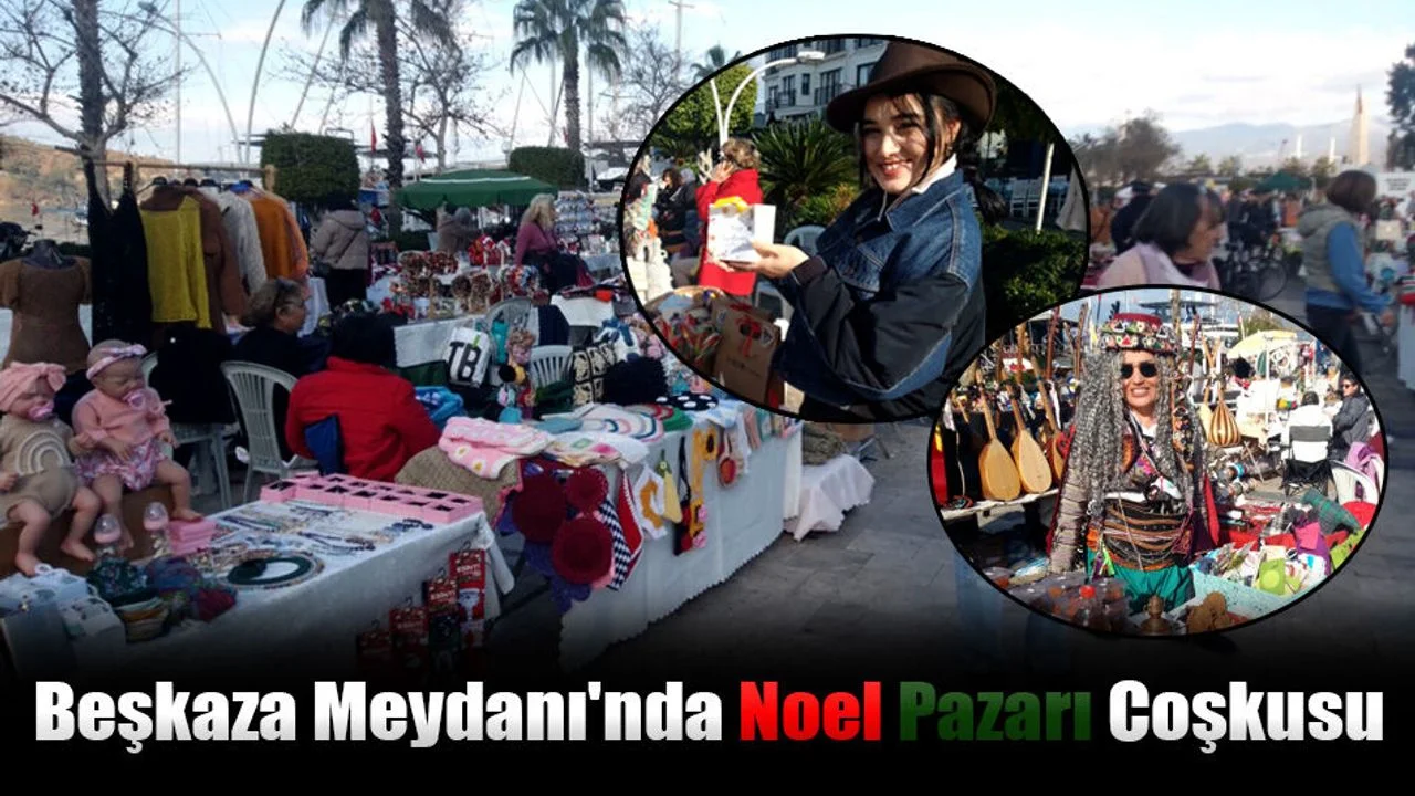 Beşkaza Meydanı'nda Noel Pazarı Coşkusu