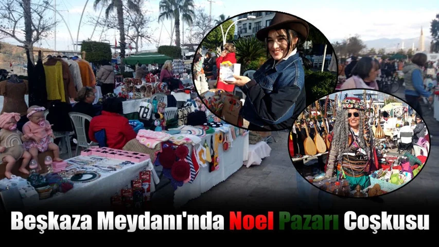 Beşkaza Meydanı'nda Noel Pazarı Coşkusu