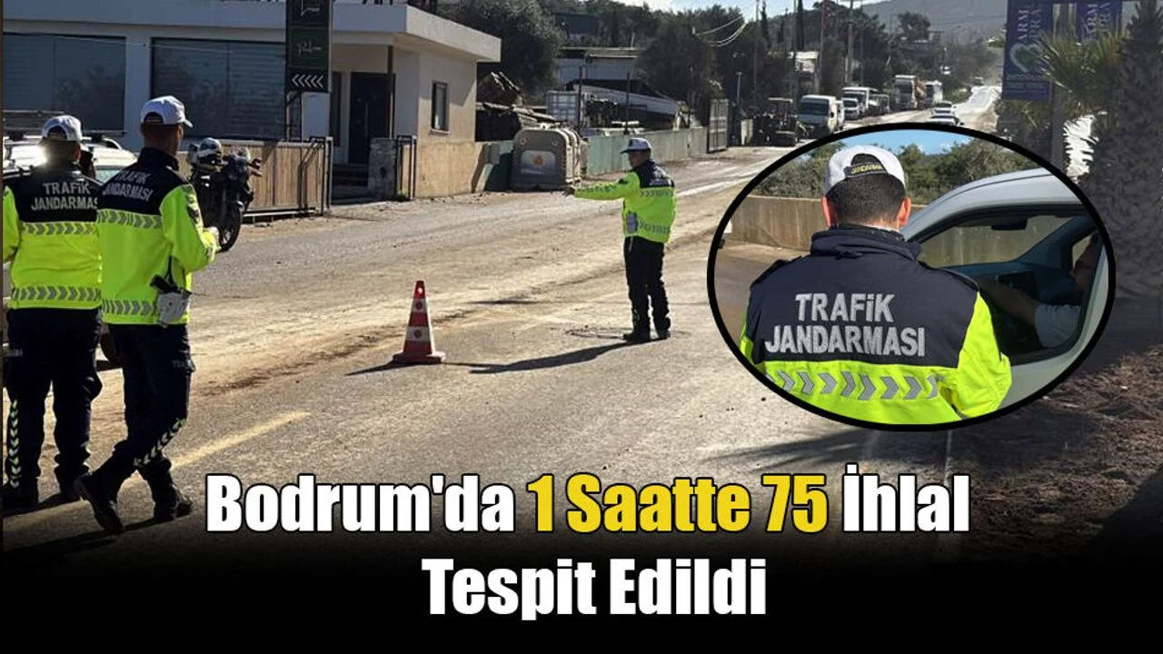 Bodrum'da 1 Saatte 75 İhlal Tespit Edildi