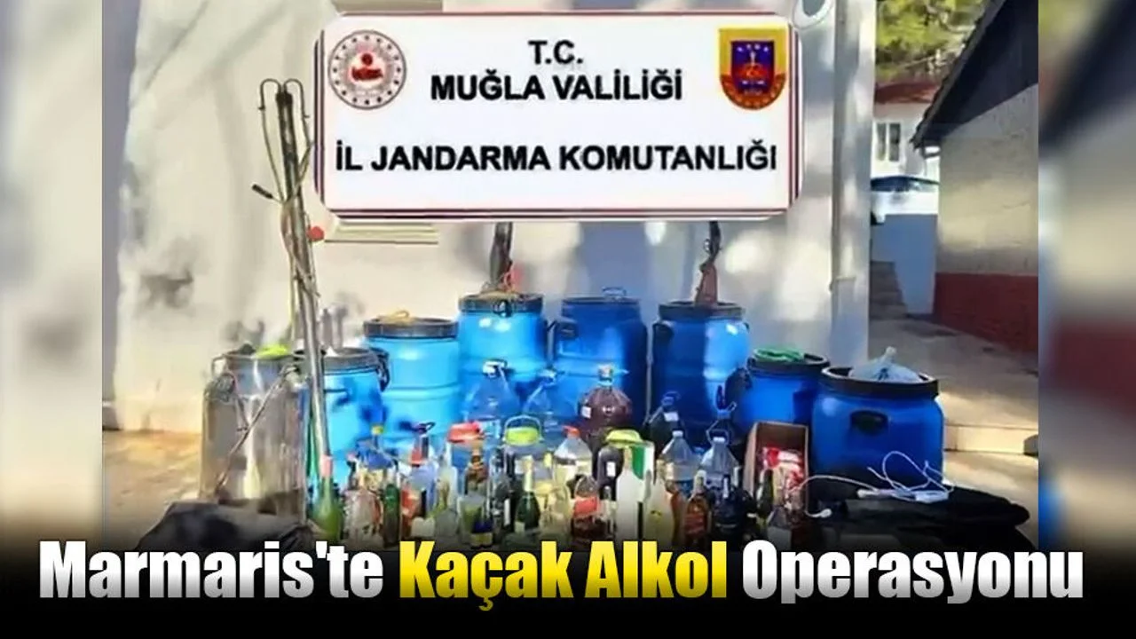 Marmaris'te Kaçak Alkol Operasyonu