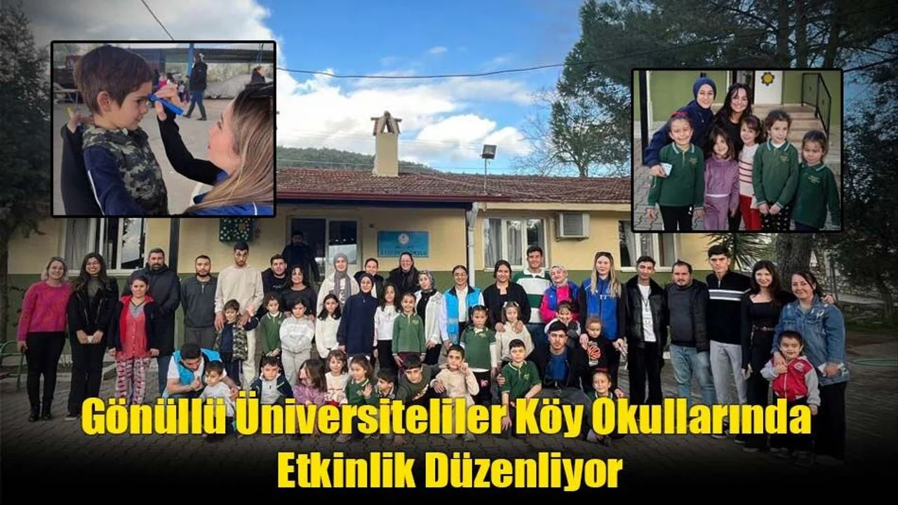 Gönüllü Üniversiteliler Köy Okullarında Etkinlik Düzenliyor