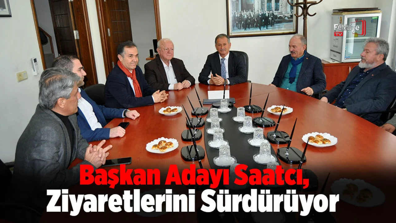 Başkan Adayı Saatcı, Ziyaretlerini Sürdürüyor