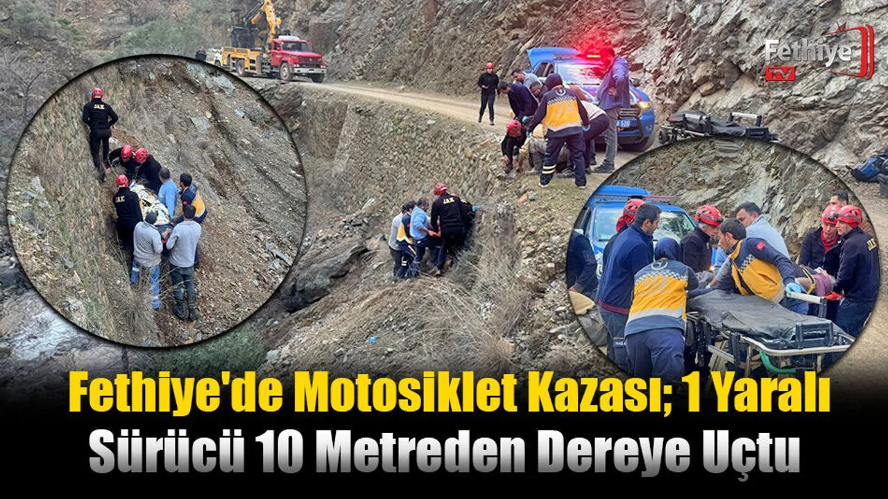 Fethiye'de Motosiklet Kazası; 1 Yaralı