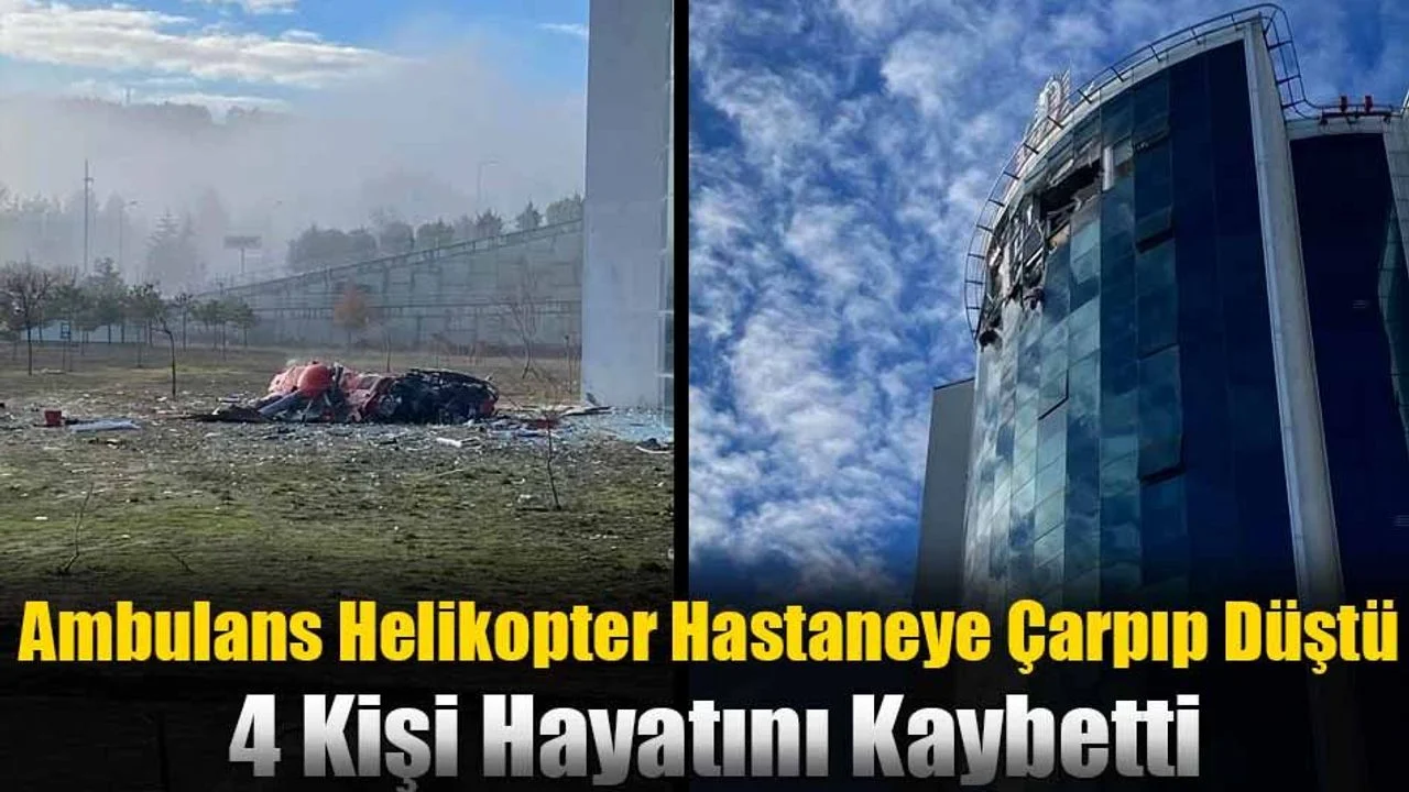 Ambulans Helikopter Hastaneye Çarpıp Düştü