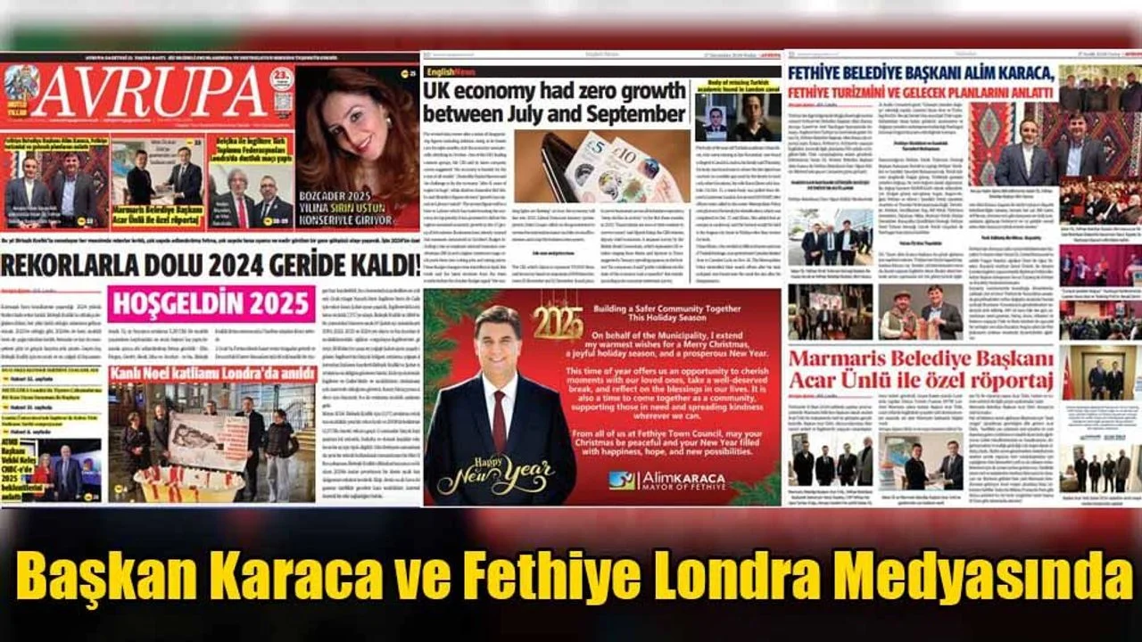 Başkan Karaca ve Fethiye Londra Medyasında