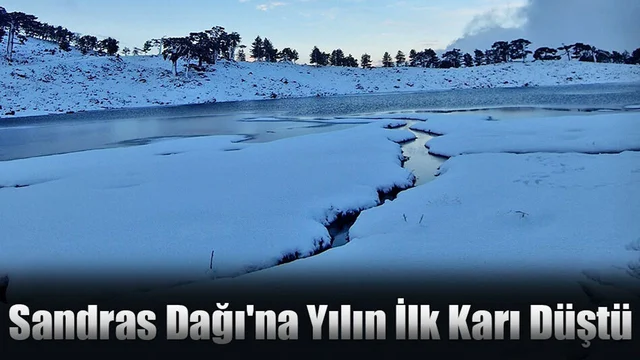 Köyceğiz Sandras Dağı'na Yılın İlk Karı Düştü