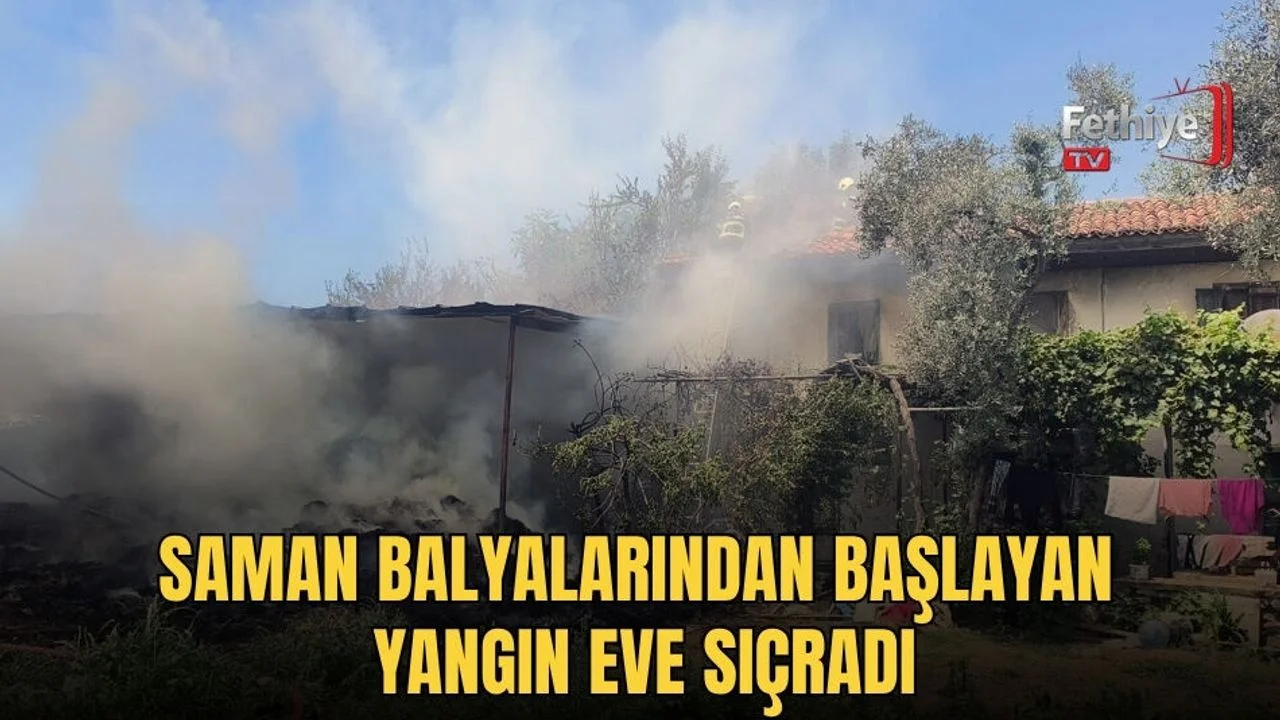 Saman Balyalarından Başlayan Yangın Eve Sıçradı