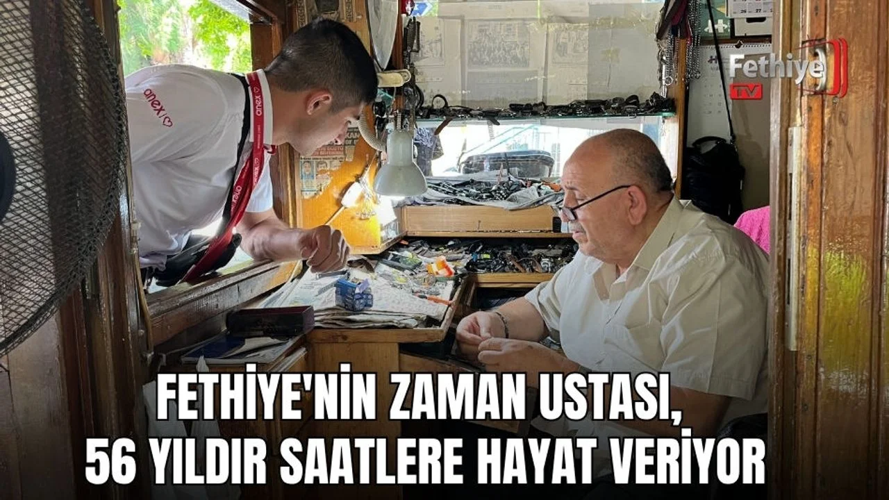 Fethiye'nin Zaman Ustası, 56 Yıldır Saatlere Hayat Veriyor