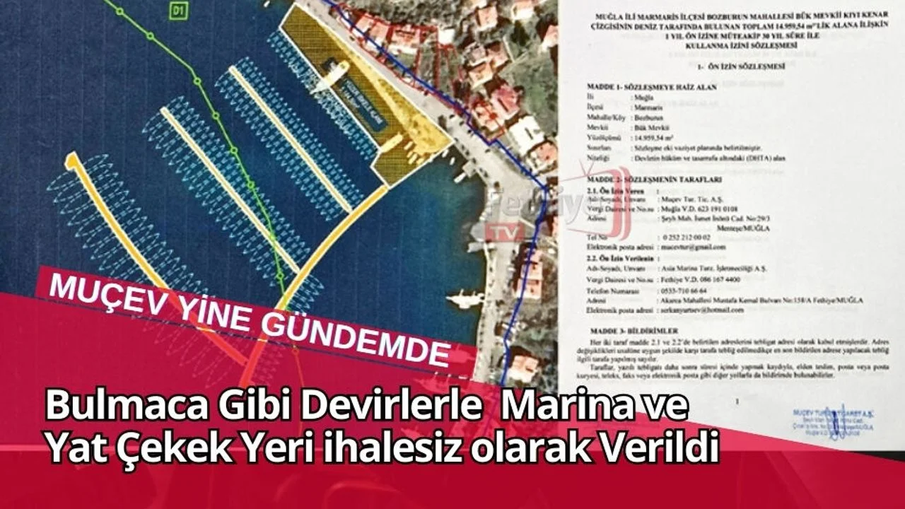 Marina ve Yat Çekek Yeri ihalesiz olarak Verildi