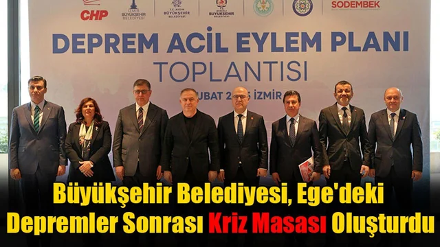 Büyükşehir Belediyesi, Ege'deki Depremler Sonrası Kriz Masası Oluşturdu