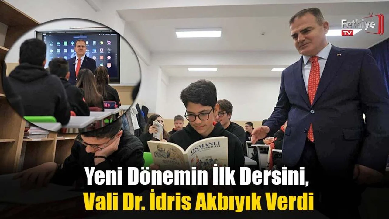 Yeni Dönemin İlk Dersini, Vali Dr. İdris Akbıyık Verdi