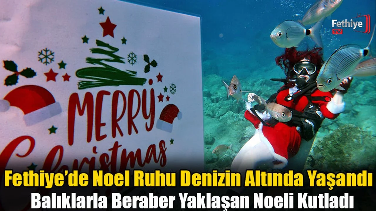 Dalyan Koyu’nda Deniz Altında Renkli Yılbaşı Kutlaması!