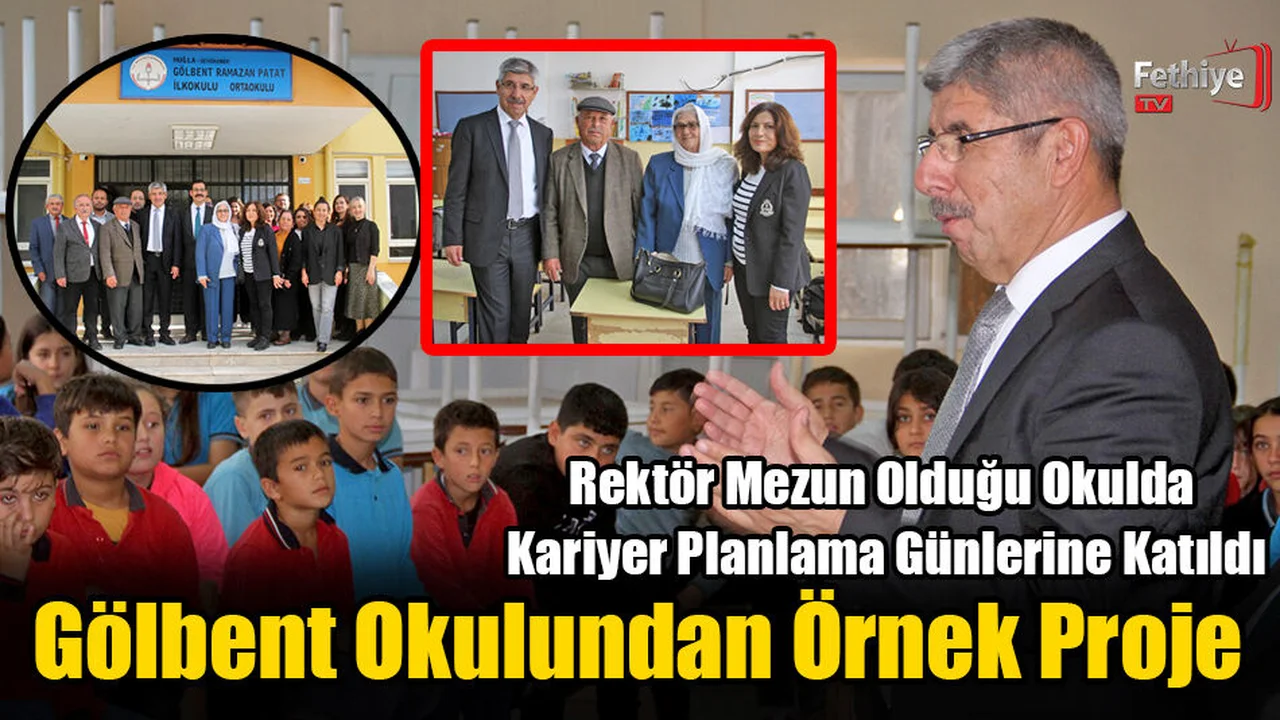 Rektör, Mezun Olduğu Okulda Kariyer Planlama Günlerine Katıldı