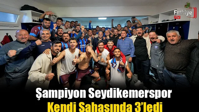Şampiyon Seydikemerspor Kendi Sahasında 3’ledi