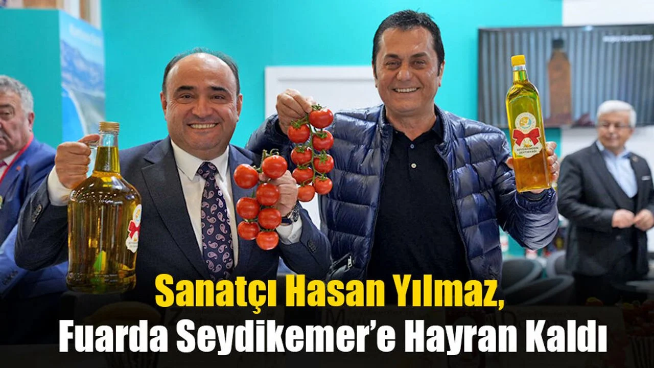 Sanatçı Hasan Yılmaz, Fuarda Seydikemer’e Hayran Kaldı
