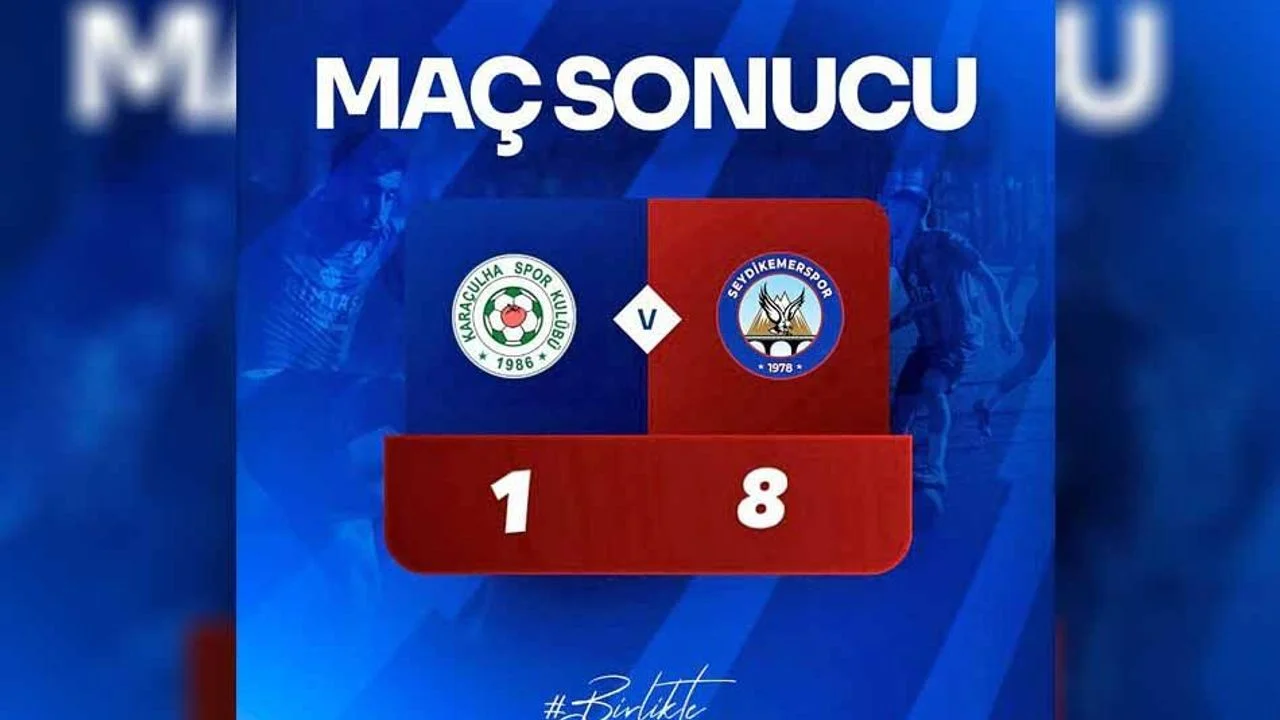 Seydikemerspor, Karaçulhaspor’u Farklı Mağlup Etti: 8-1